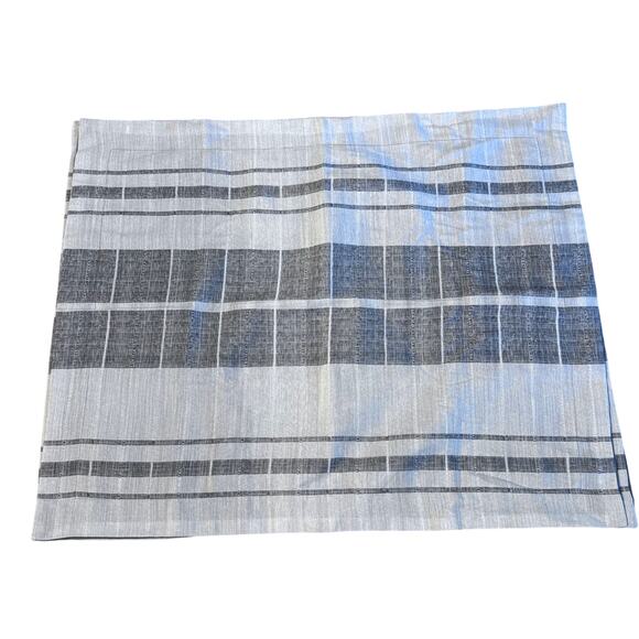 Set of 2 Madison Park Pillow Shams King Size 24" x 30" Stripe Gray Multi - Picture 1 of 7